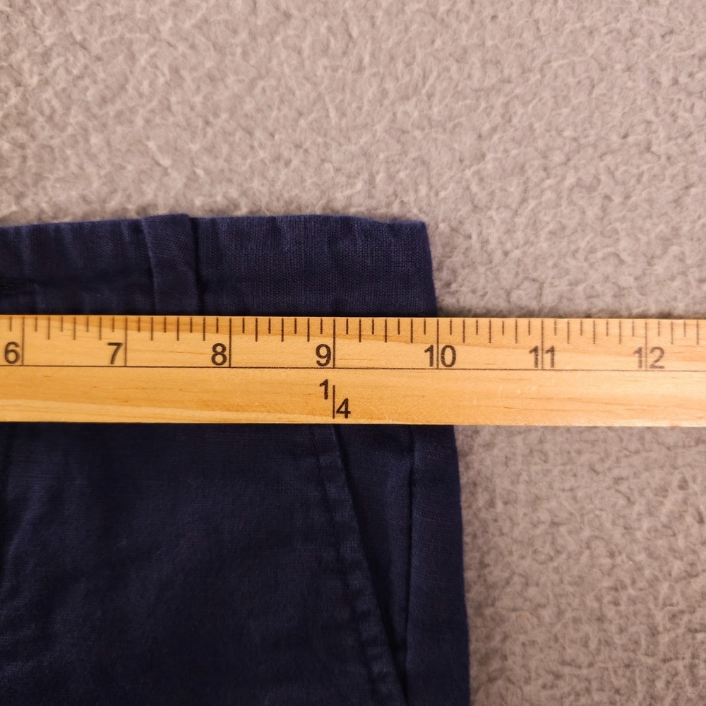 Janie and Jack Red White and You Shorts Boys 2T Navy Blue Linen Blend Chino - Picture 5 of 11